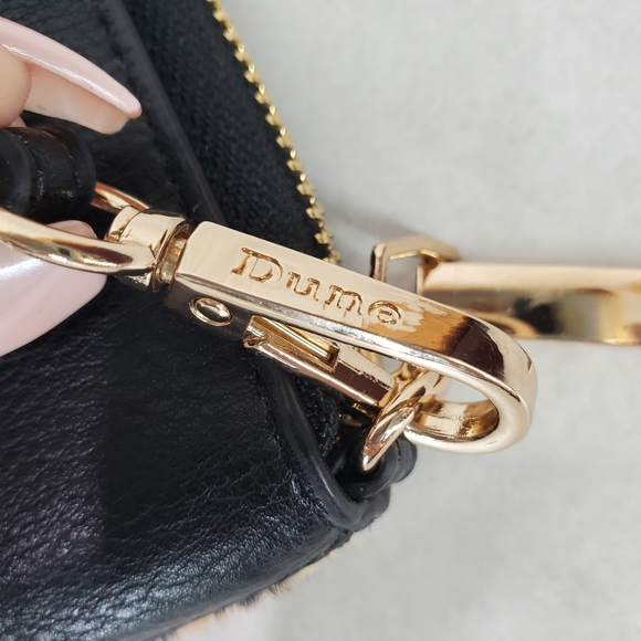 Dune London Wallet Wristlet, Leopard Print, Calf Hair, Strap, Gold Hardware - Picture 8 of 10